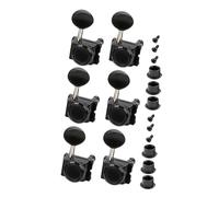 Kisangel 6pcs Guitar Tuning Pegs with Locking Mechanism Ergonomic Electric Guitar Machine Heads Compatible with Various Models Sleek Design for Enhanced Performance