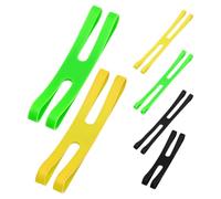 Kisangel 6pcs H-shaped Silicone Lunch Box Strap with High Durability and Quick Fastening, Multi-function Elastic Bands for Indoor and Outdoor Use, Portable Storage Ties for Camping Gear