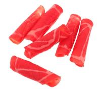 Kisangel 6pcs Hyperrealistic Simulated Beef Models for Hotpot Sushi Western Cuisine Faux Meat Decor for Restaurant Display and Food Presentation