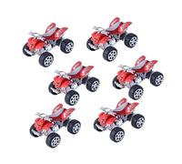 Kisangel 6pcs Inertia Car Miniature Engineering Vehicles for Boys Educational Playthings to Enhance Creativity and Social Skills and Safe Design Random Color