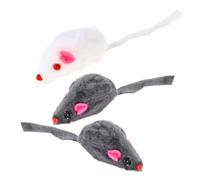 Kisangel 6pcs Interactive Mice Cat Toys Squeaky Teaser Mice for Indoor Kittens to Eliminate Boredom for Bored Indoor Cats