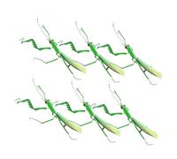 Kisangel 6pcs Mantis Figurine Model Realistic Insect Educational for Pot Plants Science Centers and Art Projects Nature Awareness Conservation Tool