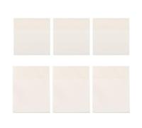 Kisangel 6pcs Memo Notes Self-stick Notes Pet Self-adhesive White Portable for Papers Marking and Archives, for Students