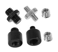 Kisangel 6pcs Microphone Screw Converter Adapter for Desk Mount Mic Stand Mic Accessories for Music Recording and Broadcasting Live Performances