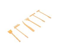 Kisangel 6pcs Mini Zen Sand Rake Set Creative Adornments for Sand Table Decor Lightweight Craft Tools for Relaxation and Home Decoration
