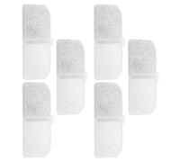 Kisangel 6pcs Pet Water Fountain Filter Replacement Kit for Cats and Pets, Filtering Impurities and Keeping Water Clean, Made of Resin and Cotton with Simple Shape for Daily Use