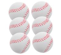 Kisangel 6pcs PU Foam Baseballs for Soft Indoor Training Set for Beginners Safe Practice Balls for Baseball Skills for Softball Drills and Throwing Exercises