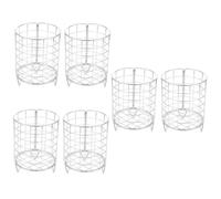 Kisangel 6pcs Rabbit Feeder Cage Metal Hay Holder for Guinea Pig Bunny Feeder Enrichment Rack
