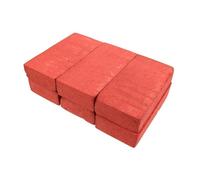Kisangel 6pcs Red Foam Bricks Lightweight Fake Prop Blocks for Movie Stage Performance Simulation Bricks Safe Reusable Comedy Halloween Tricks