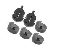 Kisangel 6pcs Rubber Violin Mute: Violin Practice Mute Accessory Round Tourte Style Small Viola For Night Practice Uninterrupted Training