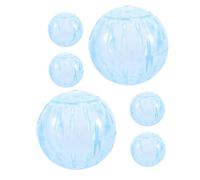 Kisangel 6pcs Silent Hamster Exercise Balls Portable Interactive Rolling Wheels for Small Pets Indoor Fitness Lightweight Easy to Clean Gerbils Running