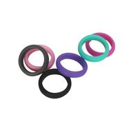 Kisangel 6pcs Silicone Wedding Ring Bands Fidget Ring for Women for Gym Beach Yoga Cycling Hiking Traveling Military Healthcare Professionals