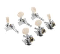 Kisangel 6pcs Silver Guitar Tuning Pegs for Acoustic and Classical Guitars Easy to Use Made of Abs and Steel Lightweight Design for Personal and Professional Use