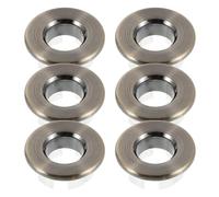 Kisangel 6pcs Sink Overflow Ring Grey for Hole Anticlogging Bathroom and Kitchen Basin Trim Cover Easy Installation Decorative Overflow Drain Insert Caps