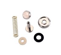 Kisangel 6pcs Trumpet Repair Parts Set with Spring Finger Button Silver Essential Replacement for Accurate Key Function and Improved Playing Fluency