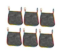 Kisangel 6pcs Universal Hanging Baby Stroller Organizer Bag with Large Capacity Mesh Cloth Material and Ample Storage Space to Keep Things Organized, for Stroller Under-Carriage Storage