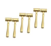Kisangel 6Pcs Wooden Judge Gavel for Hand Eye Coordination Training Educational Hammer Plaything for Boys and Enhances Grabbing Ability and Role Play Accessories