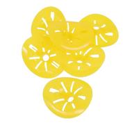 Kisangel 6pcs Yellow Cone-shaped Beekeeping Hive Doors with Plastic One-way Valves for Optimized Bee Nest Entrance and Exit Essential Hive Escape Equipment for Beekeepers
