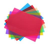 Kisangel 7pcs Ambient Lighting Film Warm Light Correction Gels Sheets for Atmosphere Lamps Photographic Application