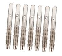 Kisangel 7pcs Harp String Pins Metal Tuning Pegs for Lyre and Harpsichord, Simple to Use Silver Metal Pin Peg Accessories, Sturdy and Not Fading for Musical Instrument Repair