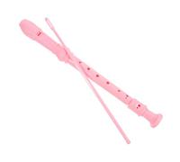 Kisangel 8-hole Soprano Recorder Flute for Beginners and Teens - Pink Abs Plastic Musical Instrument with Cleaning Rod, English Instruction Manual, and Black Storage Bag