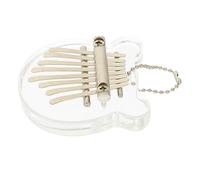 Kisangel 8-keys Thumb Piano Kalimba with Organic Glass, Lightweight and Portable Bear Shape Musical Instrument for Beginners and Home Use