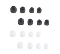 Kisangel 8 Pairs Silicone Earbud Tips Comfortable Anti-Slip Replacement Earbuds Covers Compatible with Sony Wf- Wi- Cn Headset Transparent Gray and White Multiple for Running Music Video