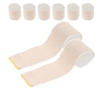 Kisangel 8 Rolls Elastic Bandage Wraps for Ankle Wrist Knee and Body Breathable Lightweight Muscle Tape with Hook and Loop Fasteners Sports Fitness Injury Prevention