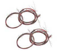 Kisangel 8 Sets Colored Acoustic Guitar Strings Steel Wire Replacement for Practice and Performance High Tensile Strength Folk Guitar Strings with Clear Tone for Beginners and Professionals