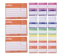 Kisangel 80pcs 4"×6" Moving Box Stickers, Color-Coded and Blank Labels, Write-On Self Adhesive with Contents & Box Number Fields, for Home, Apartment or Office