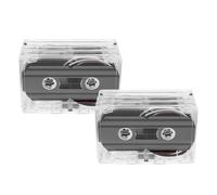 Kisangel 8pcs 60-minute Blank Audio Cassette Tapes with Plastic Case, Recordable Voice and Music Recording Tapes for Home, Speech, Interview Use