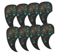 Kisangel 8pcs Acoustic Guitar Pickguard Self Adhesive Drop Shape Scratch Protection Plates for Guitars and Bass Scratch Guards Preserving Sound Quality and Integrity
