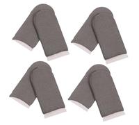 Kisangel 8Pcs Anti-slip Game Finger Sleeves Gloves Breathable Thumb Protectors for Mobile Gaming Reusable Washable Comfortable Fit
