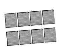 Kisangel 8pcs Aquarium Filter Bags with Zipper Fine Mesh Media Net Bags for Fish Tank Filtration Compatible with Activated Carbon Quartz Balls and Bio Filter Materials Tear-resistant Mesh