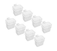 Kisangel 8pcs Aquarium Plant Holder Baskets Transparent Hydroponic Planters Wall Mounted Hanging Aquatic Plant Cups Fish Tank Planter Boxes for Balanced Ecosystem and Easy Maintenance