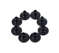 Kisangel 8pcs Cymbal Stand Sleeve Set Durable Black Plastic Sleeves for Improved Drum Sound Lightweight Performance Essential Drum Cymbal Accessories