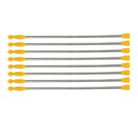 Kisangel 8Pcs Extendable Sprayer Pole Stainless Steel Sprayer Lance Extension with Improved Spray Efficiency and Consistent Spraying Plastic Handle for Garden Plant Care