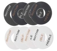 Kisangel 8pcs Guitar Washers Durable Rhythm Treble Rings for Electric Guitars Lightweight Easy to Replace Practical Instrument Parts