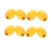 Kisangel 8pcs High Visibility Water Floats for Kayaks Yachts and Boats Oval Ball Marker Buoy for Crabbing Trail Dock Easy Installation Rope Floats for Anchor and Tow