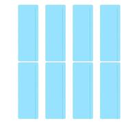 Kisangel 8pcs Lightweight Plastic Rectangular Reading Guide Strip for Classroom and Libraries, Visual Clarity Focus Reading Aid and Highlight Bookmark for Students and Adults