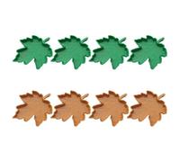 Kisangel 8pcs Maple Leaf Shaped Plastic Reptile Water Dish for Tortoise and Leopard Gecko, Versatile Use Spill Prevention, for Travel Feeding and Outdoor Use in Reptile Tanks