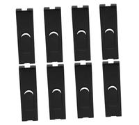 Kisangel 8pcs Metal Grid Wall Hooks Notch Design Sturdy Iron Hanging Display Hooks for Household Grid Shelves and Picture Panels Multifunctional Peg Board Hangers for Home Organization