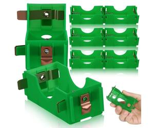 Kisangel 8pcs Physics Experiment Battery Holder and Case for Teaching, Plastic Electrical Laboratory Battery Box for Primary and Secondary School Science Projects, Electricity Education Supplies