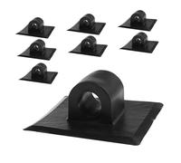 Kisangel 8pcs Plastic Motor Fixed Bracket for Inflatable Boats Weatherproof Outboard Engine Mounting Bracket Clips Stable Kayak Motor Stand Holder Compatible with Various Watercraft