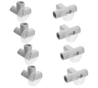 Kisangel 8pcs Playpen Accessories Set T Shaped Elbow Connectors for Indoor Safety Fence Easy Installation Enhanced Security for Play Area Flexible Assembly