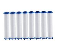 Kisangel 8Pcs PP Cotton Shower Head Filters Replacement Cartridges for Household Sprinkler Filter High-Pressure Water Softener Bath Accessories for Dust Sediment Removal