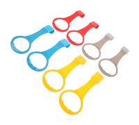 Kisangel 8pcs Pull Up Rings for Playpen and Crib Walking Aids with Secure Grip Handles Detachable Buckle Multicolor Visual Stimulation Standing Support for Early Walking Training