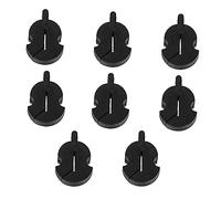 Kisangel 8pcs Rubber Violin Mute Flexible Black Silencer for Practice Violin Dampens Volume without Damaging the Bridge