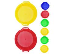 Kisangel 8Pcs Sand Sifter Set Beach for Creative Play Lightweight Sand Strainers for Shells and Rocks for Beach Adventures and Outdoor Activities