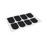 Kisangel 8pcs Saxophone Clarinet Pads Silicone Patches for Clarinet Soprano Saxophone Mouthpiece Black Thickness